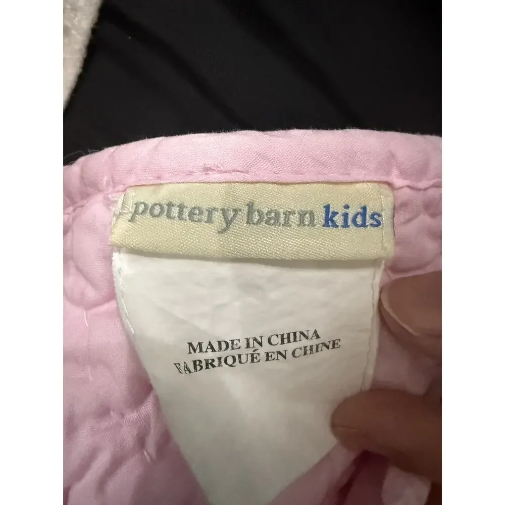 Pottery Barn Kids Quilted Comforter 86 x 86 Daisy Garden Floral Full Cottagecore